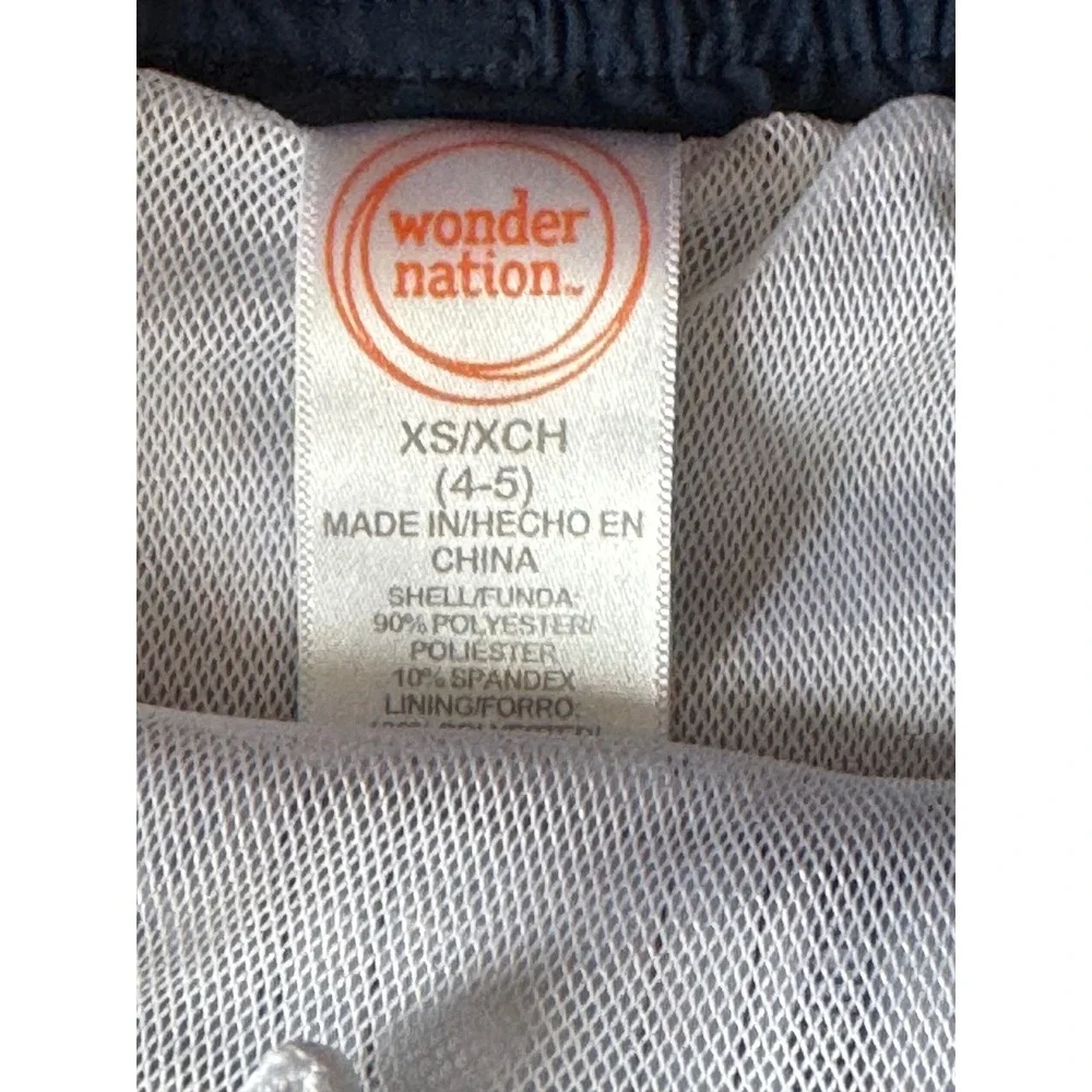 Wonder‎ Nation Boys Rainbow Ombre Striped Swim Trunks Size XS 4-5 Multicolor